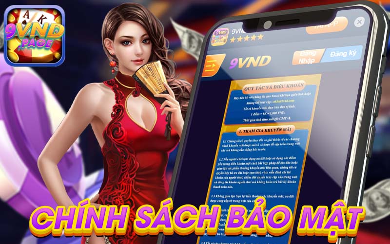 Chính sách bảo mật thông tin trang game 9VND